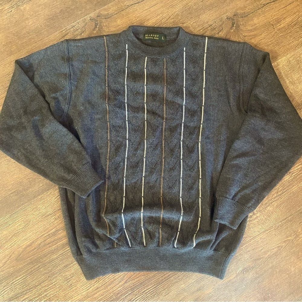 Vtg blarney woolen mills wool blend sweater